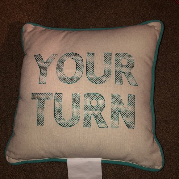 My turn throw pillow - Picture 2 of 2